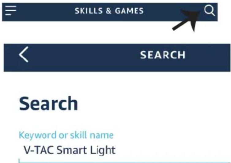 SKILLS & GAMES SEARCH Search Keyword or skill name V-TAC Smart Light