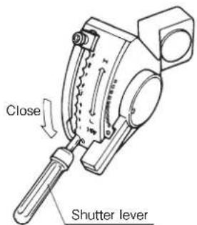 Close Shutter lever