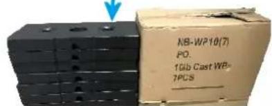 NB-WP10(7) PO. 1Gb Cast WB- 7PCS