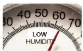 30 40 50 60 70 LOW HUMIDIT