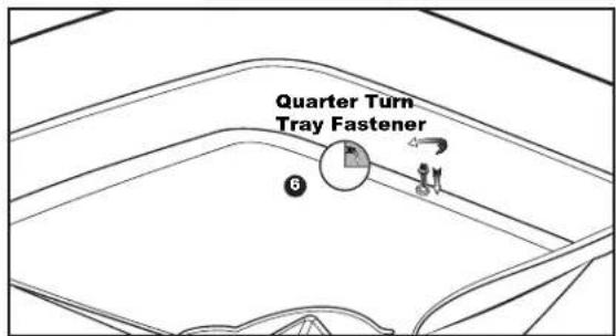 Quarter Turn Tray Fastener 6