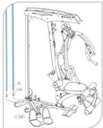 Technical line drawing of a mechanical device with no visible text or symbols