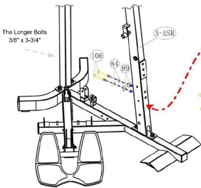 The Longer Bolts 3/8" x 3-3/4" ①06 84 89 ③-ASM