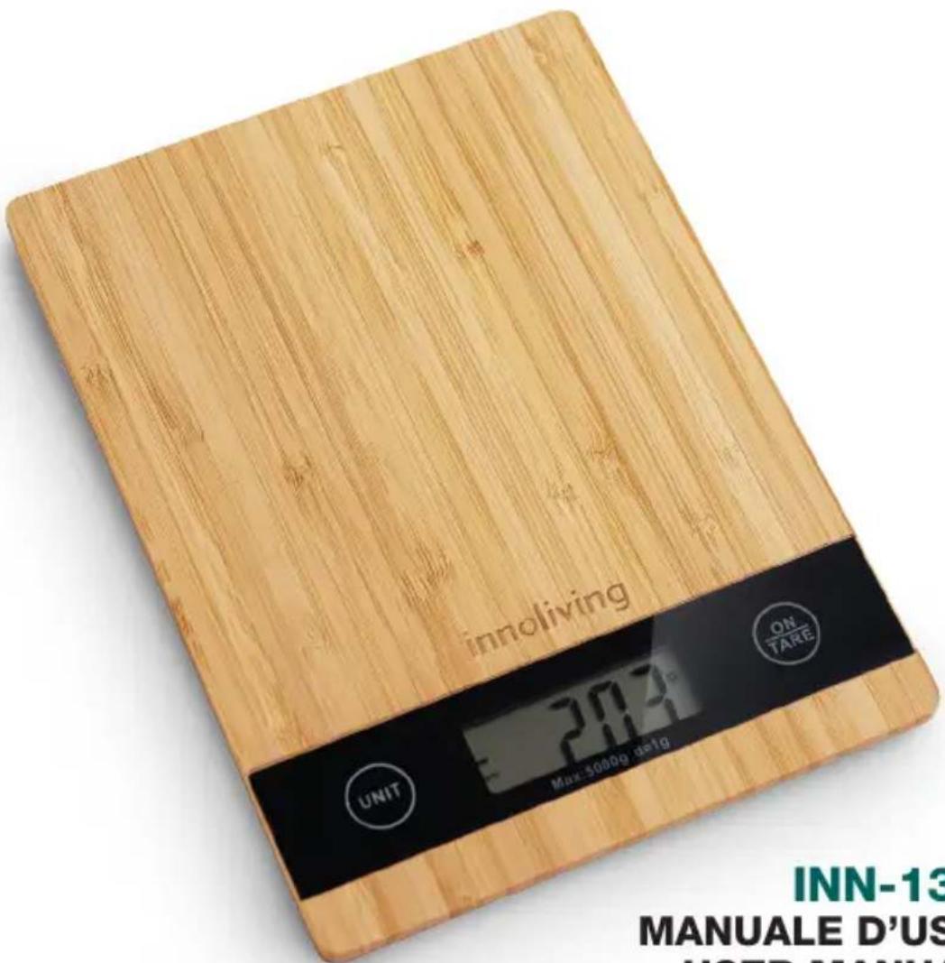 innoliving UNIT 2014 Max: 5000g, max:19 INN-13 MANUALE D'US HOTD MANU
