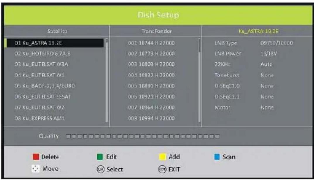 Dish Setup Satellite 01 Ku_ASTRA 19.2E 02 Ku_HOTBIRD 6.7A.8 03 Ku_EUTELSAT W3A 04 Ku_EUTELSAT W1 05 Ku_BADF-2,3,4/EURO 06 Ku_EUTELSAT SESAT 07 Ku_EUTELSAT W2 08 Ku_EXPRESS AM1 TransFonder 001 16744 H 22000 002 16773 H 22000 003 16803 H 22000 004 16833 H 22000 005 16891 H 22000 006 16921 H 22000 007…