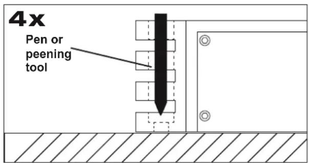4x Pen or peening tool