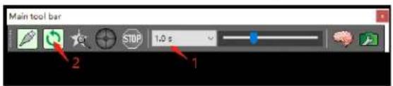 Main tool bar 1.0 s 2 1