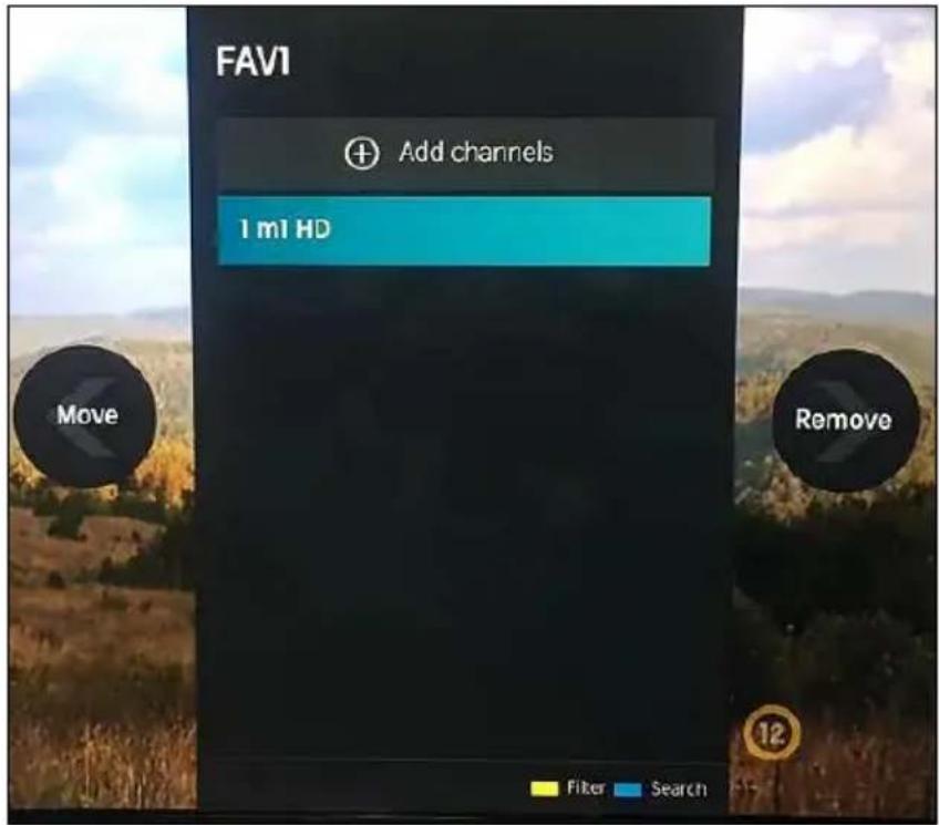 FAVI Add channels 1 ml HD Move Remove Filter Search