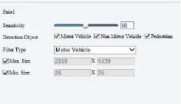 UniView IPC3234SS-DZK - Set the detection rule. - 3