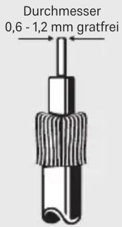 Durchmesser 0,6 - 1,2 mm gratfrei