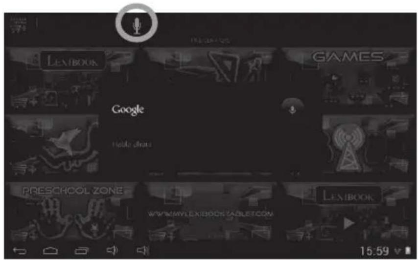 LEXIBOOK GAMES Google Hello dash PRESCHOOL ZONE WWW.MYLKBIOCK.TABLET.COM LEXIBOOK 15:59 v
