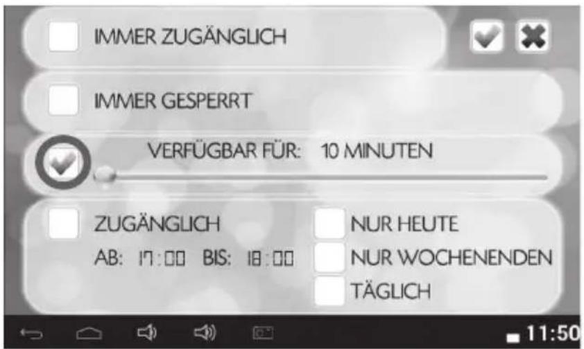 IMMER ZUGÄNGLICH IMMER GESPERT VERFÜGBAR FÜR: 10 MINUTEN ZUGÄNGLICH AB: 17:00 BIS: 18:00 NUR HEUTE NUR WOCHENENDEN TÄGLICH 11:50