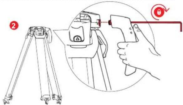 Sachtler Cine 20 flowtech100 MS - Anbringen des Tragegriffs (S2051-1061) - 2