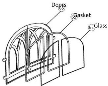 Doors Gasket Glass