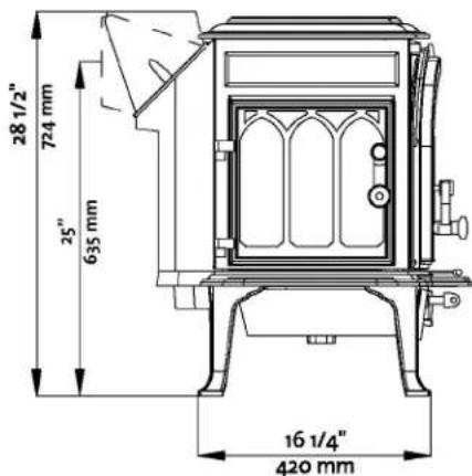 JOTUL F 500 V2 Oslo CF - Replacement Door Knob Kit - 155991 - 3