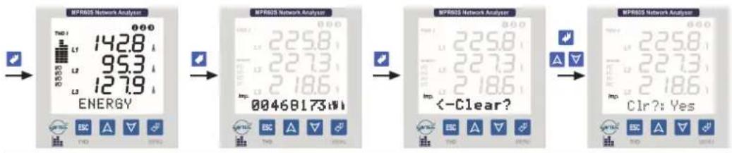 BPR05 Network Analyzer Th1 142.8 k L1 95.3 k L2 127.9 k L3 ENERGY BPR05 Network Analyzer Th1 225.8 k L1 227.3 k L2 218.6 k Imp 00468173:00 BPR05 Network Analyzer Th1 225.8 k L1 227.3 k L2 218.6 k Imp <-Clear? BPR05 Network Analyzer Th1 225.8 k L1 227.3 k L2 218.6 k Imp Clr?: Yes