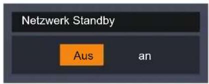 Netzwerk Standby Aus an