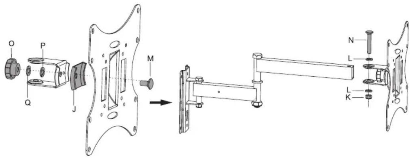 Schwaiger LWH050 011 - Montage der Adapterhalterung - 1