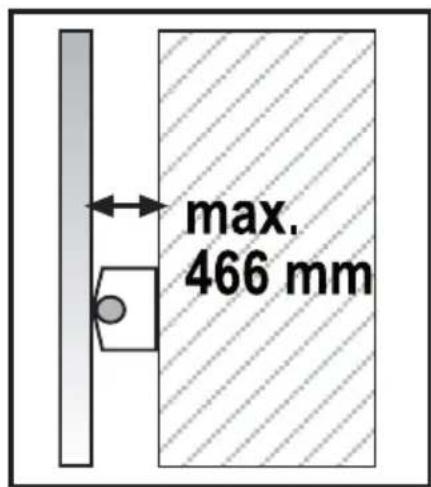 max. 466 mm