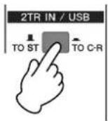 YAMAHA MW10 - To prevent the playback sound from Cubase LE from being directly re-recorded, press the MW10 2TR IN/USB (ST/TO C-R) switch so that it's in the on (TO C-R) position. - 1