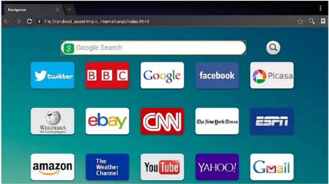 Navigation file:///android_asset/main_international/index.html g Google Search twitter B BC Google facebook Picasa WIKIPEDIA ebay CNN The New York Times ESPN amazon The Weather Channel YouTube YAHOO! Gmail
