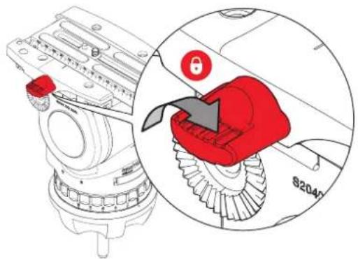 Technical diagram showing mechanical assembly with labeled parts and a highlighted red component, including a numbered callout.