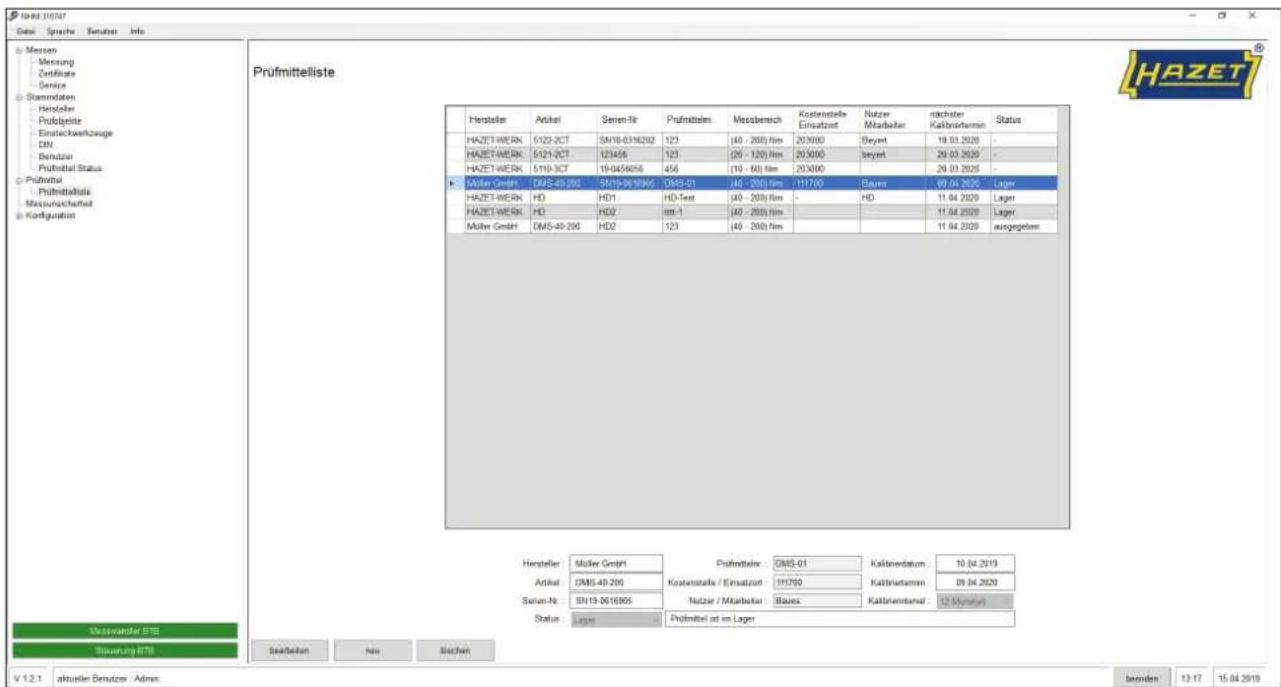 Hazet 7920E - ⑥ Test equipment list - 1