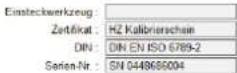 Hazet 7920E - Calibration of automatic-re-lease torque wrenches: - 3