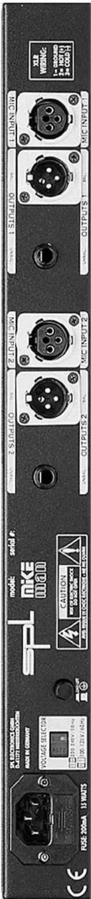 SPL Mikeman - Anschlüsse - 1