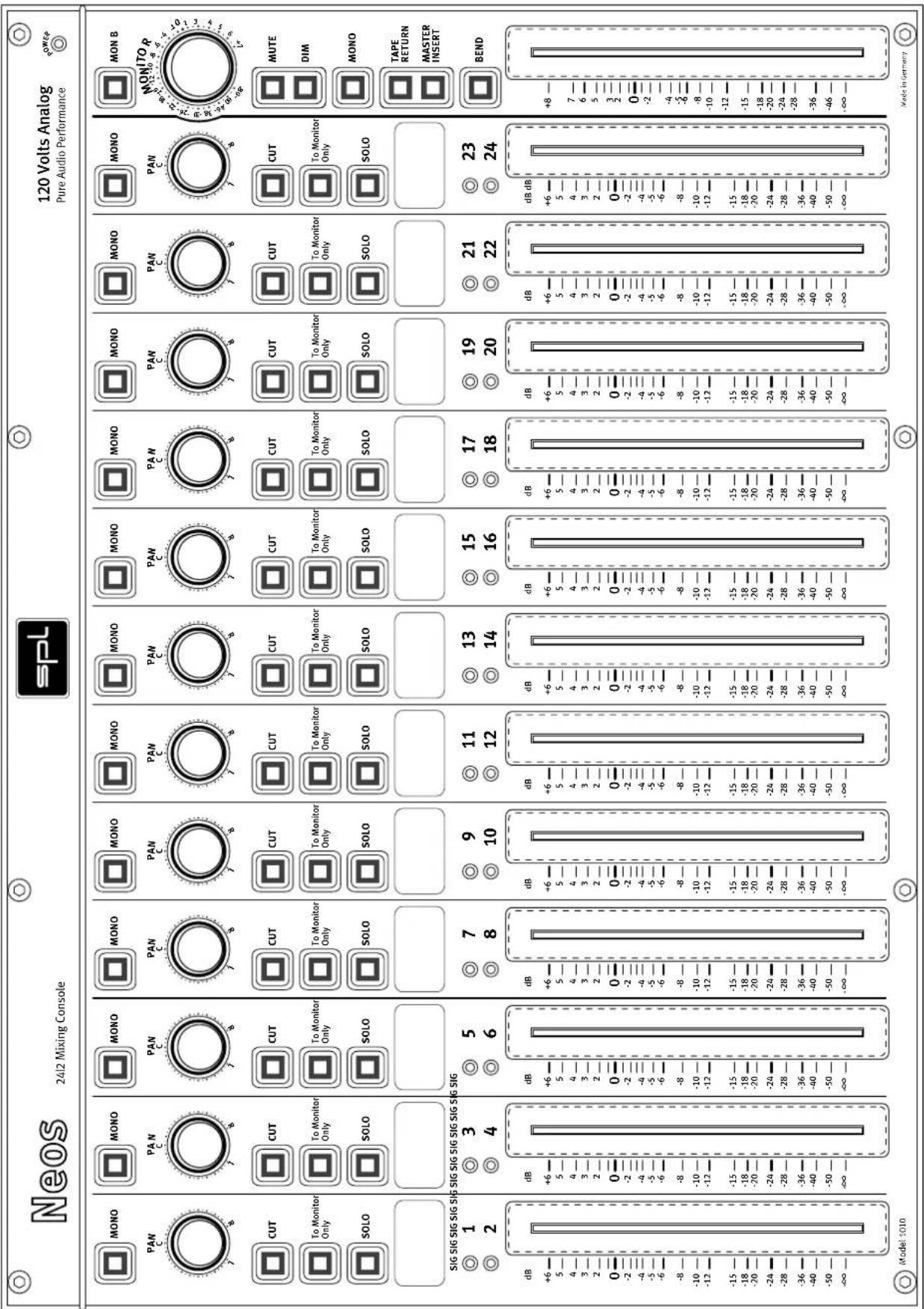 Neos 2412 Mixing Console spl 120 Volts Analog Pure Audio Performance MONO PAN C 7 8 MONO PAN C 7 8 MONO PAN C 7 8 MONO PAN C 7 8 MONO PAN C 7 8 MONO PAN C 7 8 MONO B MONITOR 120 Volts Analog Pure Audio Performance MUTE DIM MONO TAPE RETURN MASTER INSERT BEND SIG SIG SIG SIG SIG SIG SIG SIG SIG SIG SIG SIG SIG SIG SIG SIG SIG SIG SIG SIG SIG SIG SIG SIG SIG SIG SIG SIG SIG SIG SIG SIG SIG SIG SIG SIG SIG SIG SIG SIG SIG SIG SIG SIG SIG SIG SIG SIG SIG SIG SIG SIG SIG SIG SIG SIG SIG SIG SIG SIG SIG SIG SIG SIG SIG SIG SIG SIG SIG SIG SIG SIG SIG SIG SIG SIG SIG SIG SIG SIG SIG SIG SIG SIG SIG SIG SIG SIG SIG SIG SIG SIG SIG SIG SIG SIG SIG SIG SIG SIG SIG SIGN 1 2 3 4 5 6 7 8 9 10 11 12 13 14 15 16 17 18 19 20 21 22 23 24 Model 1010