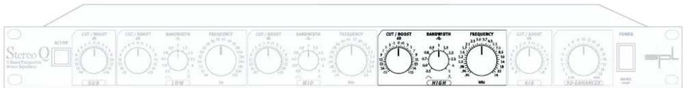 Stereo Q A-Brand Paradoxette Maser Equation ACTIVE CUT / BOOST SUB CUT / SMOFT LOW BANDWIDTH 100 FREQUENCY 100 CUT / BOOST MIP BANDWIDTH 200 FREQUENCY 200 CUT / BOOST HIGH BANDWIDTH 200 FREQUENCY 200 CUT / BOOST AIR 3D-ENHANCED POWER