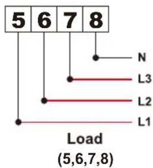 5 6 7 8 N L3 L2 L1 Load (5,6,7,8)