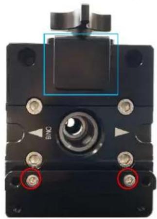 iOptron HAZ71 - To convert a dovetail saddle from Vixen-type to Losmandy-type. - 1