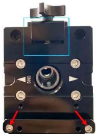 iOptron HAZ71 - To convert a dovetail saddle from Vixen-type to Losmandy-type. - 2