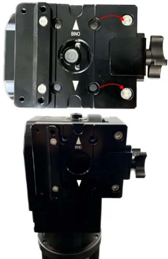 iOptron HAZ71 - To convert a dovetail saddle for binocular mounting - 3