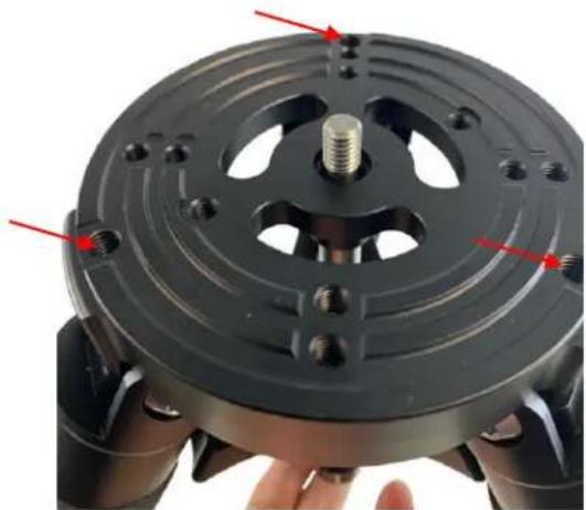 iOptron HAZ71 - Step 2A. Attach mount with a Leveling MiniPier - 2