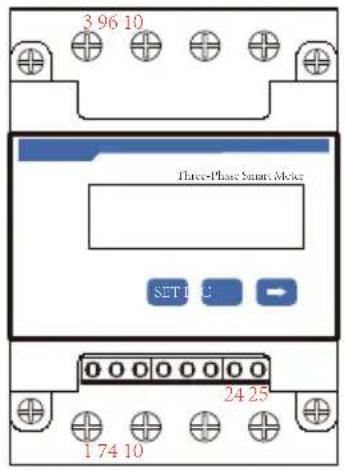 3 96 10 Three-Phase Smart Meter SET B: 24 25 1 74 10