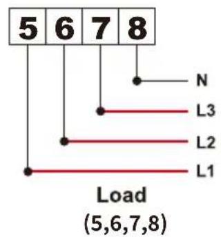 5 6 7 8 N L3 L2 L1 Load (5,6,7,8)
