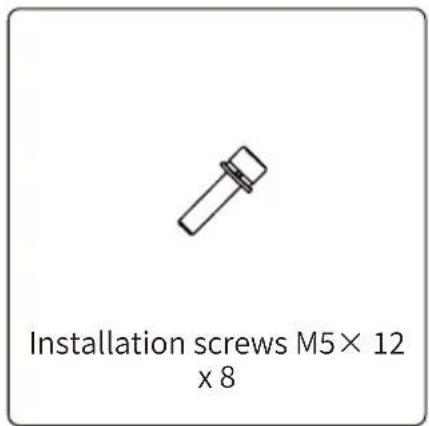 Installation screws M5× 12 x 8