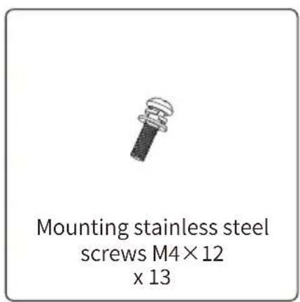 Mounting stainless steel screws M4×12 x 13