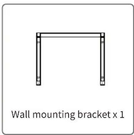 Wall mounting bracket x 1