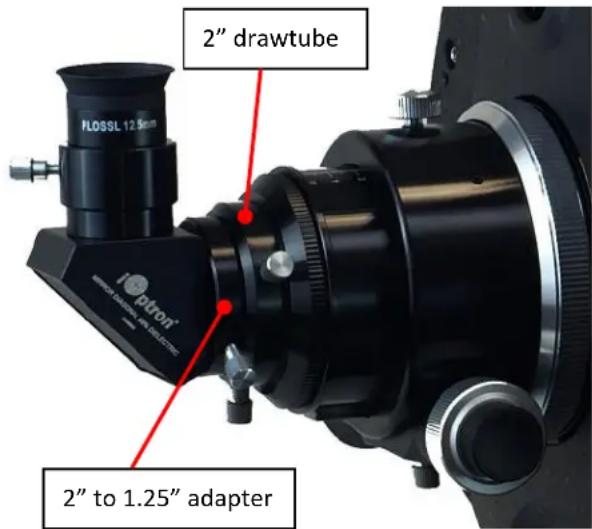 2" drawtube FLOSSL 12.5mm i.ptron 2" to 1.25" adapter