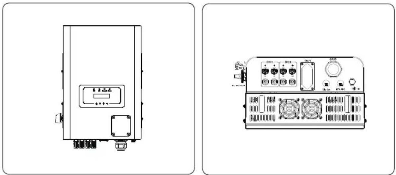 Deye SUN-15K-G05-LV - Appearance Introduction - 1