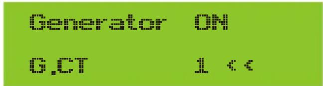 Generator ON G.CT 1 : :