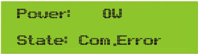 Power: ON State: Com,Error