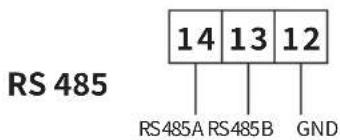 RS 485 14 13 12 RS485A RS485B GND