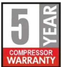 5 YEAR COMPRESSOR WARRANTY