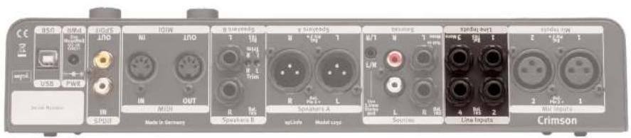 USB USB PWM PWM INT OUT IOUT MIDI MIDI SPONS SPONS A Spreads B sp Lights Model logo Solutions Line Inputs Crimson