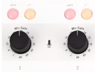 48 V Mic Gain 1 2 3 4 5 6 7 8 9 10 11 12 13 14 15 16 17 18 19 20 21 22 23 24 25 26 27 28 Mic Gain 1 2 3 4 5 6 7 8 9 10 11 12 13 14 15 16 17 18 19 20 21 22 23 24 25