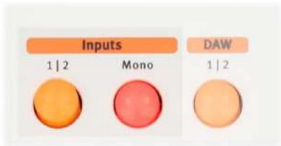 Inputs 1 | 2 Mono DAW 1 | 2